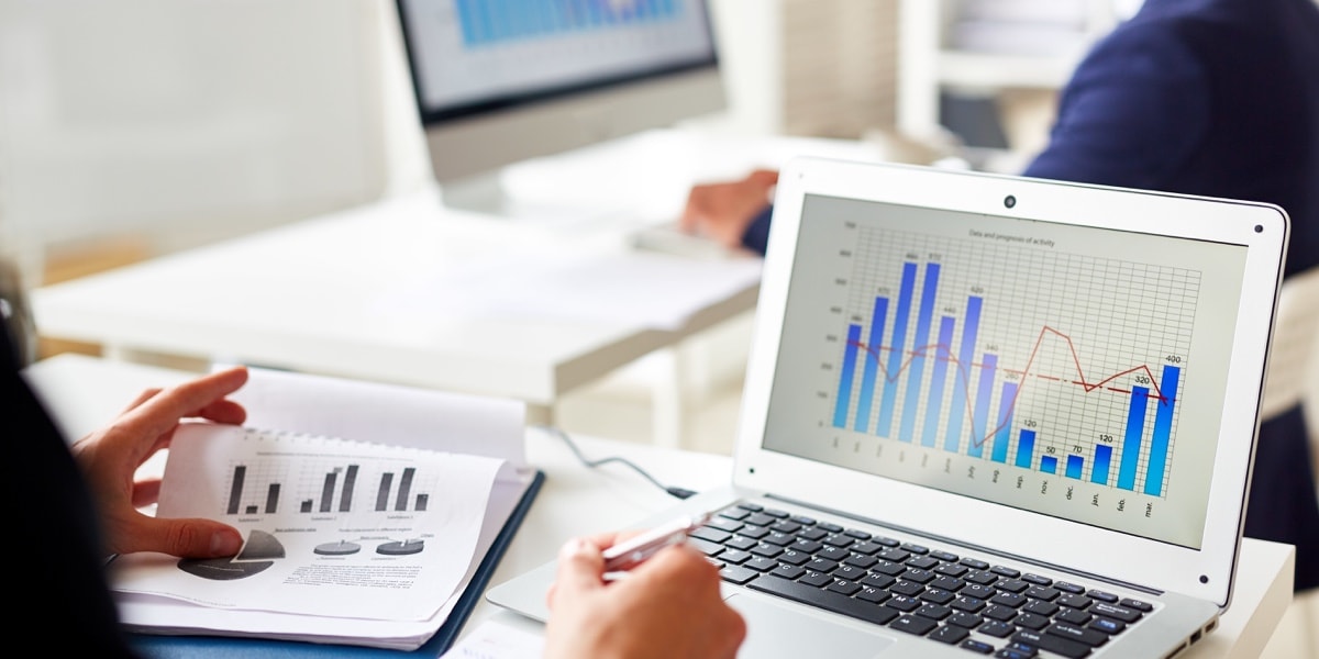 Conducting data analysis in an office